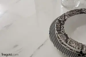 Mermer Oval Masa Takımı - Görsel 6