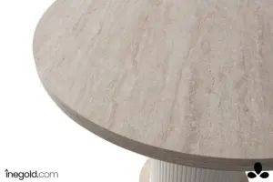Traverten Yuvarlak Masa - Görsel 2